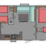 Mobil-home Confortable Avec Terrasse Pour 4 Personnes - Api-1-52-400 Campingplads Vendays-Montalivet